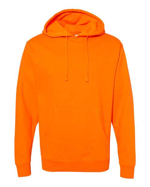 Unisex Midweight Hooded Sweatshirt - Safety Orange Front
