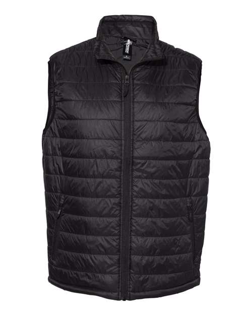 Men's Puffer Vest - Black Front