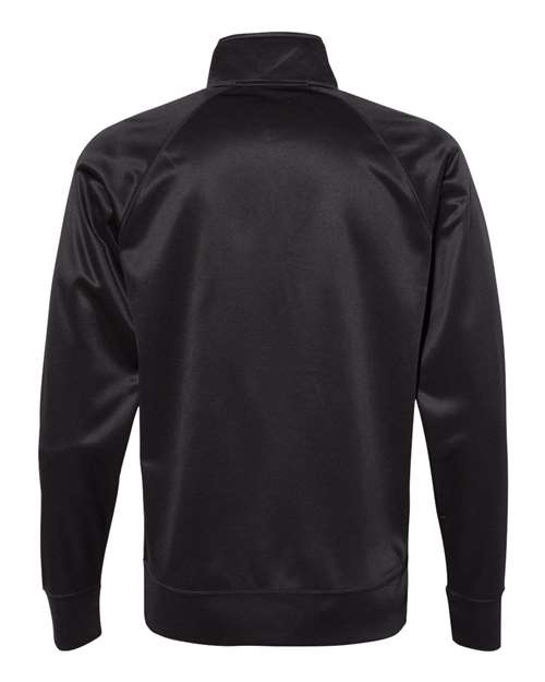 Men's Lightweight Poly-Tech Full-Zip Track Jacket - Black/ Black Back