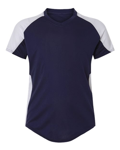Girls' Cutter Jersey - Navy/ White Front