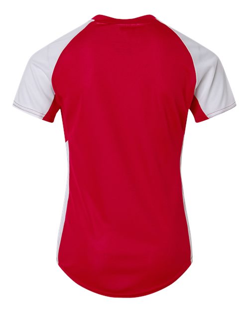 Girls' Cutter Jersey - Red/ White Back