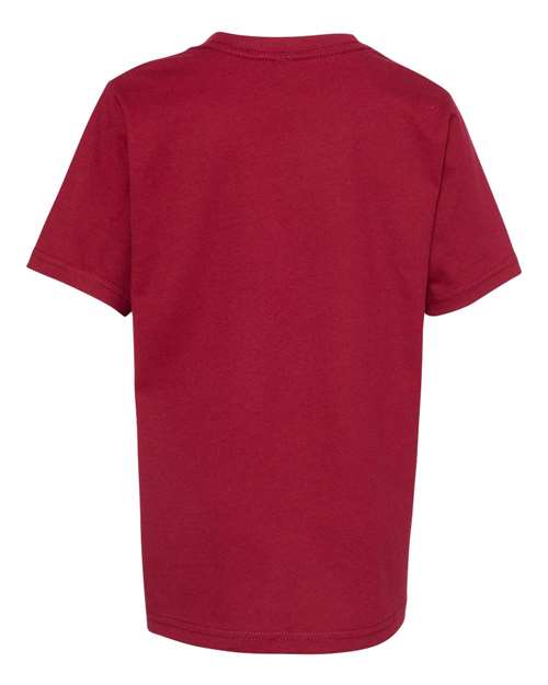 Youth Cotton T-Shirt - Cardinal Back