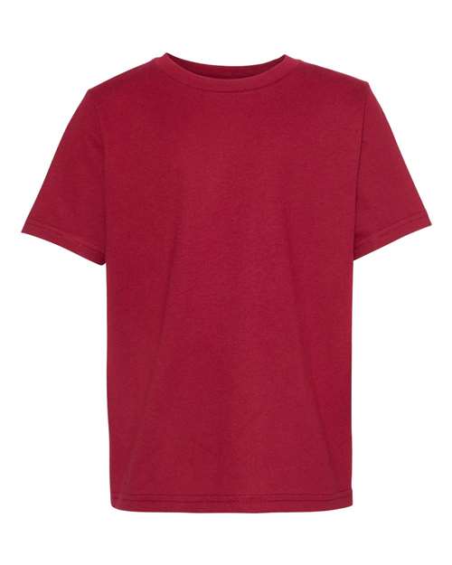 Youth Cotton T-Shirt - Cardinal Front