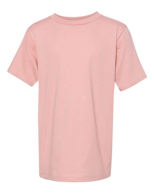 Youth Cotton T-Shirt - Desert Pink Front