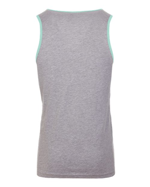 Men's Cotton Muscle Tank - Heather Grey/ Cancun Back