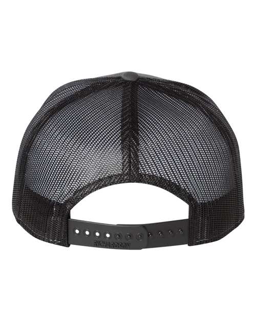 Seven-Panel Trucker Cap - Charcoal/ Black Back