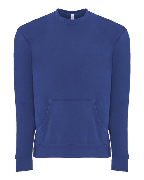 Unisex Santa Barbara Pocket Crewneck Sweatshirt - Royal Front