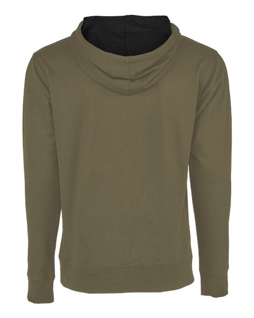 Unisex Laguna Hoodie Sweatshirt - Military Green/ Black Back