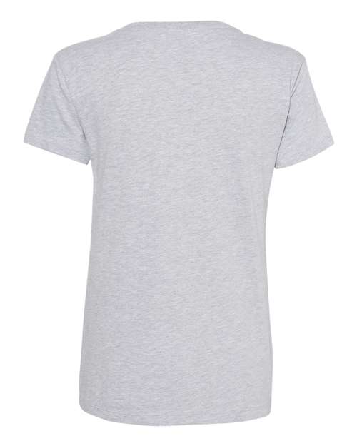 Women’s Cotton V-Neck T-Shirt - Heather Grey Back