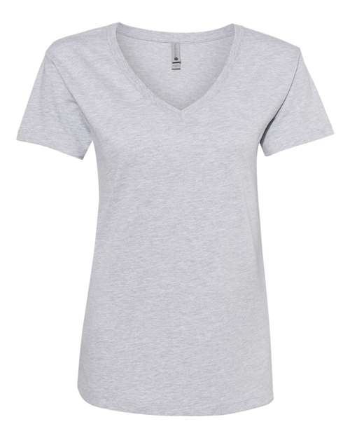 Women’s Cotton V-Neck T-Shirt - Heather Grey Front