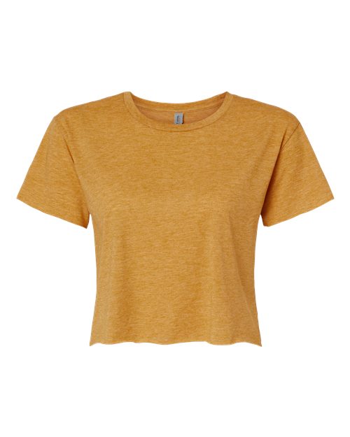 Women's Festival Crop Top - Antique Gold Front