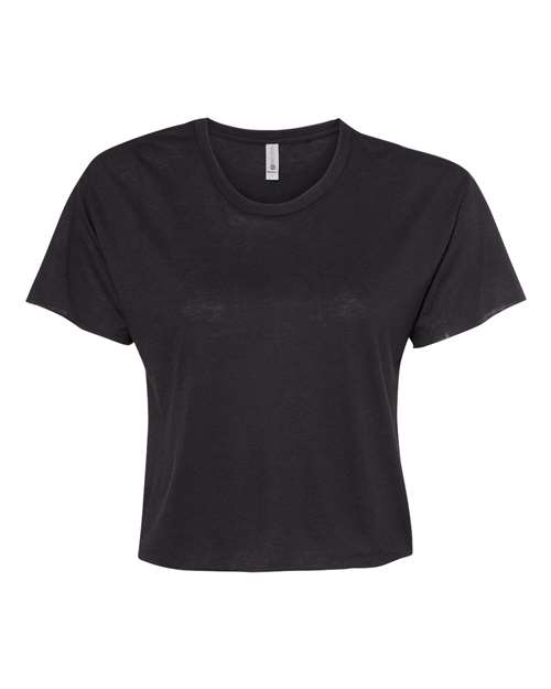 Women's Festival Crop Top - Black Front