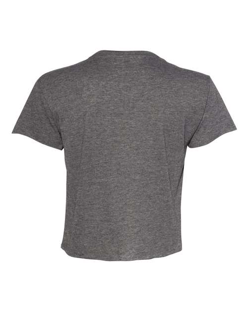 Women's Festival Crop Top - Charcoal Back