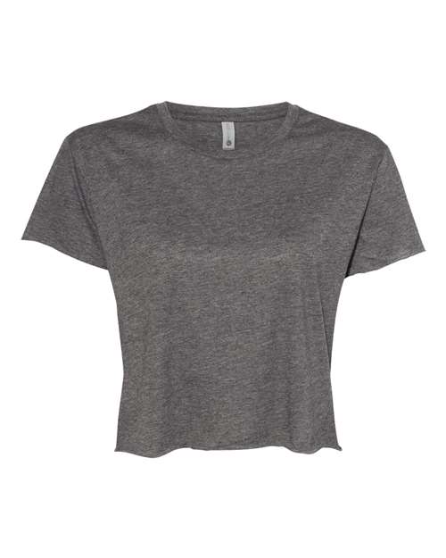Women's Festival Crop Top - Charcoal Front