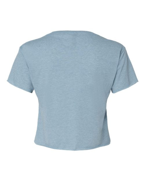 Women's Festival Crop Top - Stonewash Denim Back