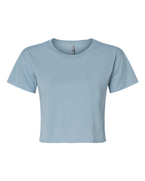 Women's Festival Crop Top - Stonewash Denim Front