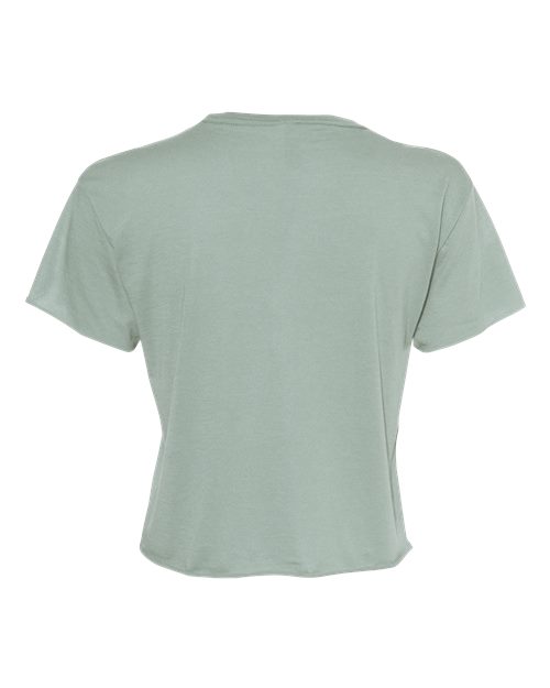 Women's Festival Crop Top - Stonewash Green Back