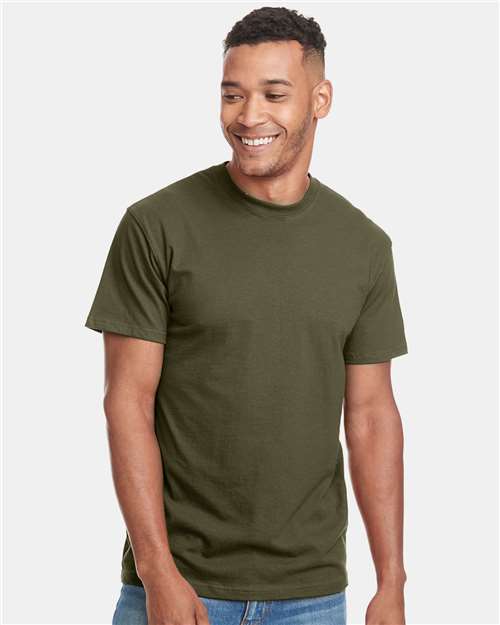 Unisex Power Crew Tee - Military Green Front
