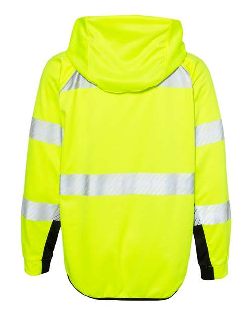 Unisex Premium Black Series® Full-Zip Hooded Sweatshirt - Lime Back