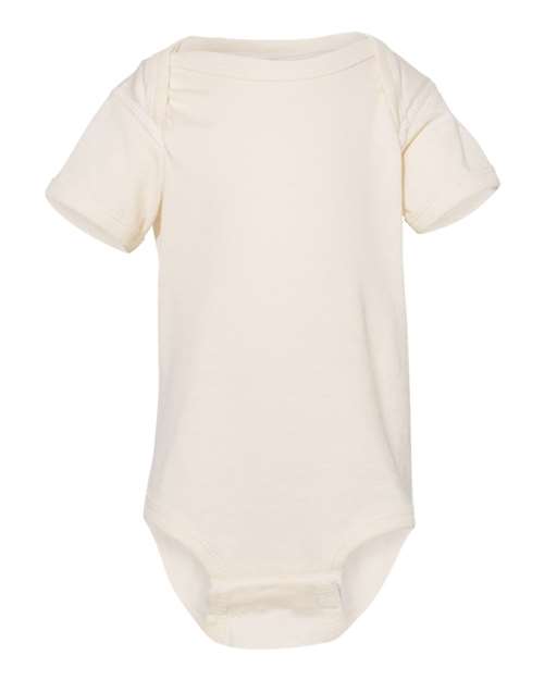 Infant Fine Jersey Bodysuit - Natural Front