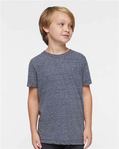 Live & Tell by LAT Youth Harborside Mélange Tee - Model Front