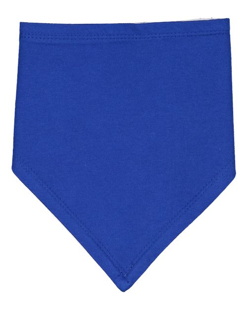 Infant Premium Jersey Bandana Bib - Royal/ White Front