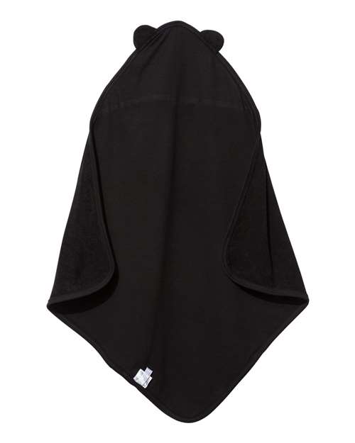 Terry Cloth Hooded Towel with Ears - Black Back