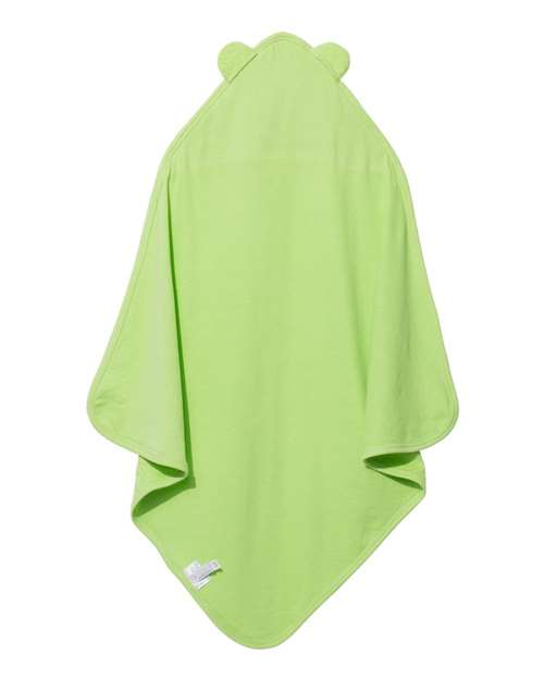 Terry Cloth Hooded Towel with Ears - Key Lime Back