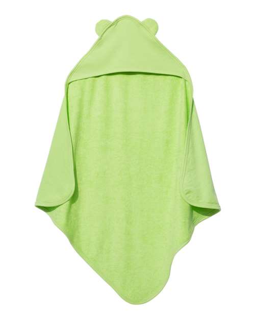 Terry Cloth Hooded Towel with Ears - Key Lime Front