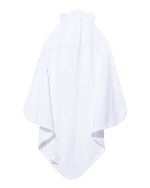 Terry Cloth Hooded Towel with Ears - White Back