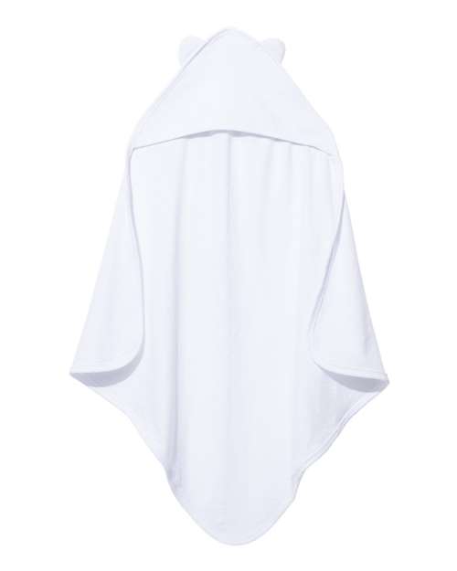 Terry Cloth Hooded Towel with Ears - White Front