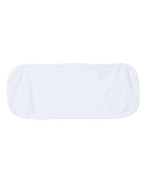 Rabbit Skins Infant Terry Burp Cloth - White Front