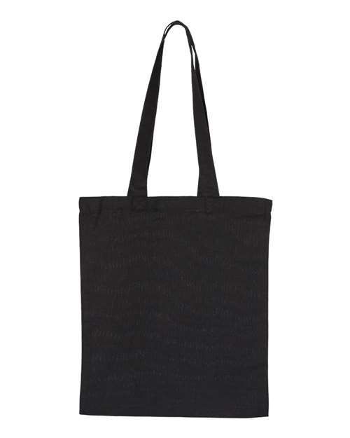 Large Canvas Tote - Black Front