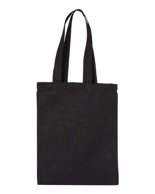 Medium Canvas Tote - Black Front