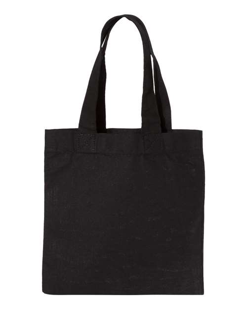 Small Canvas Tote - Black Front