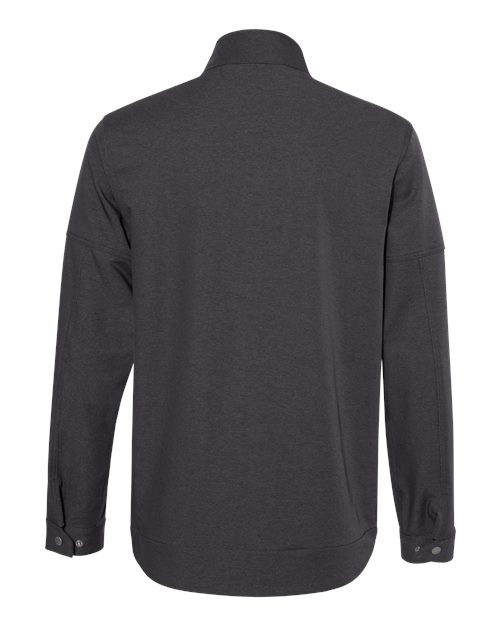 Men's Ace Woven Stretch Soft Shell Jacket - Charcoal Back