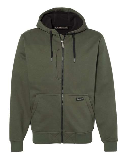 Men's Bateman Bonded Power Fleece 2.0 Full-Zip Jacket - Fatigue Front