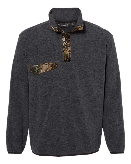 Men's Denali Mountain Fleece Pullover - Charcoal Realtree Xtra Front