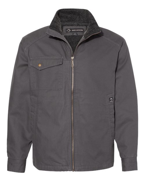 Men's Endeavor Canyon Cloth™ Canvas Jacket with Sherpa Lining - Charcoal Front