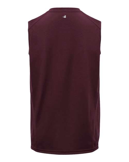 Youth B-Core Sleeveless T-Shirt - Maroon Back