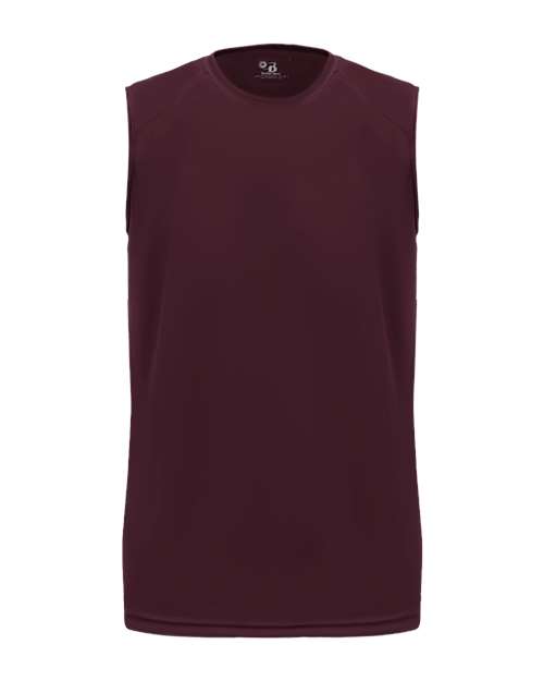 Youth B-Core Sleeveless T-Shirt - Maroon Front