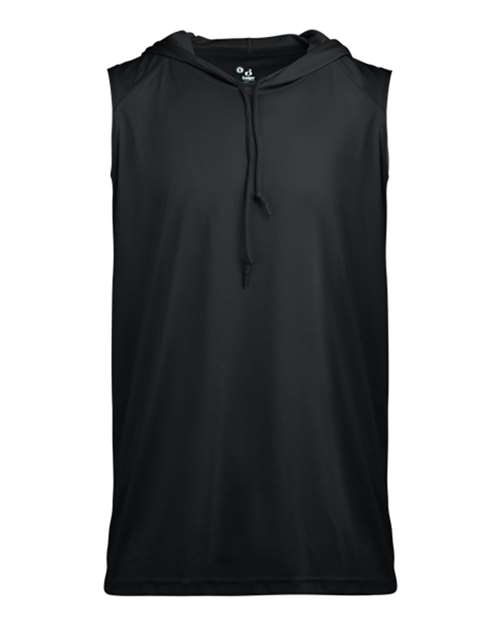Youth B-Core Sleeveless Hooded T-Shirt - Black Front