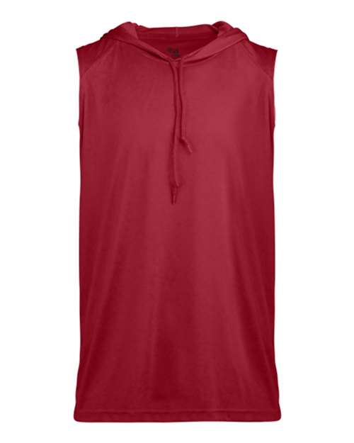 Youth B-Core Sleeveless Hooded T-Shirt - Red Front