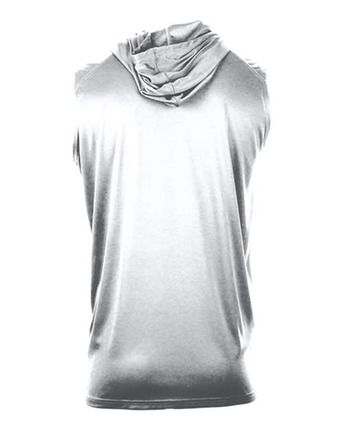 Youth B-Core Sleeveless Hooded T-Shirt - White Back