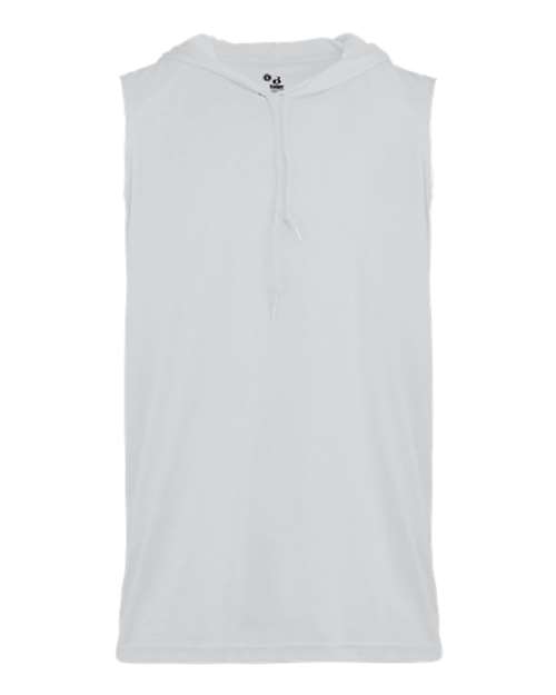 Youth B-Core Sleeveless Hooded T-Shirt - White Front