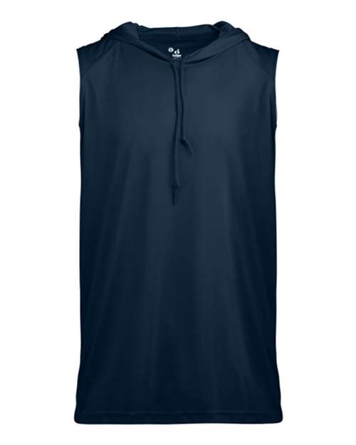 Men's B-Core Sleeveless Hooded T-Shirt - Navy Front
