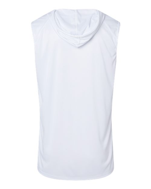 Men's B-Core Sleeveless Hooded T-Shirt - White Back