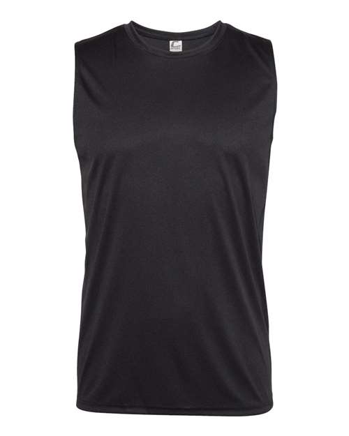 Men's Sleeveless T-Shirt - Black Front