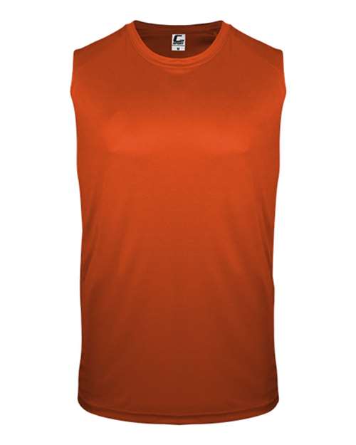 Men's Sleeveless T-Shirt - Burnt Orange Front