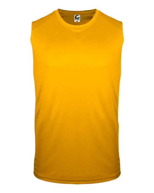 Men's Sleeveless T-Shirt - Gold Front